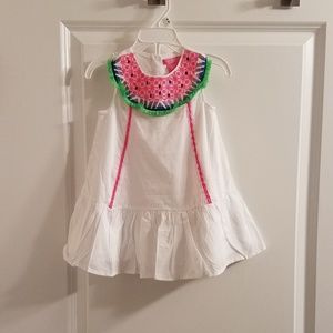 Isaac Mizrahi Watermelon Dress w/Ruffled Bloomers